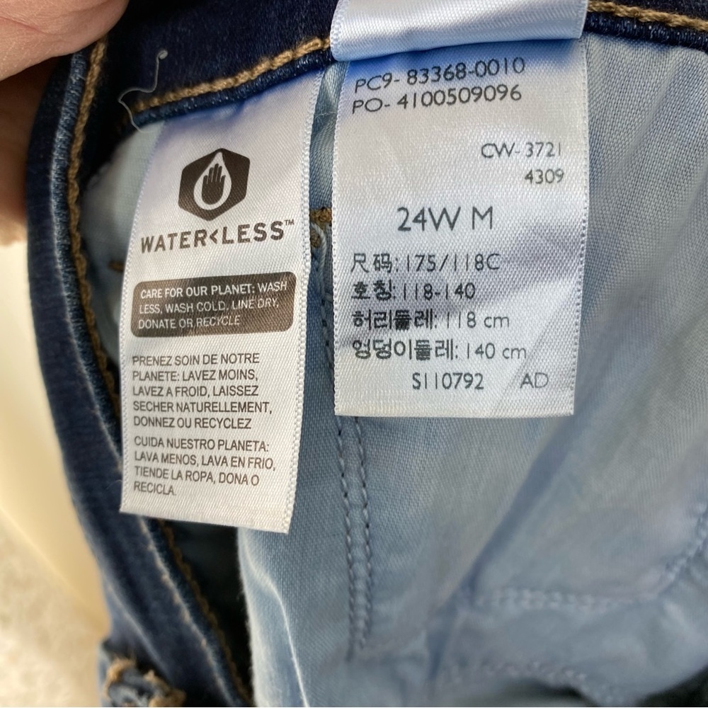 Levi’s Women’s 721 High-Rise Skinny Jeans Dark Wash Size 24W Plus NWT - Picture 12 of 12